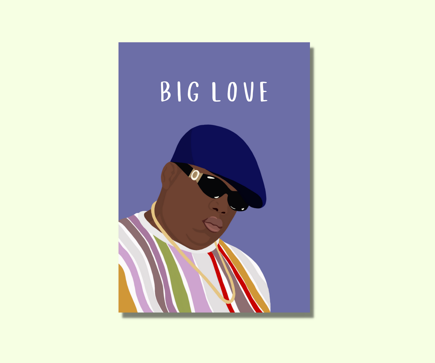 The Notorious BIG Grußkarte - BIG LOVE