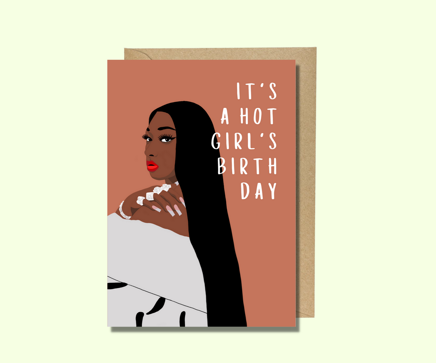Megan Thee Stallion Geburtstagskarte - It's a hot girl's birthday