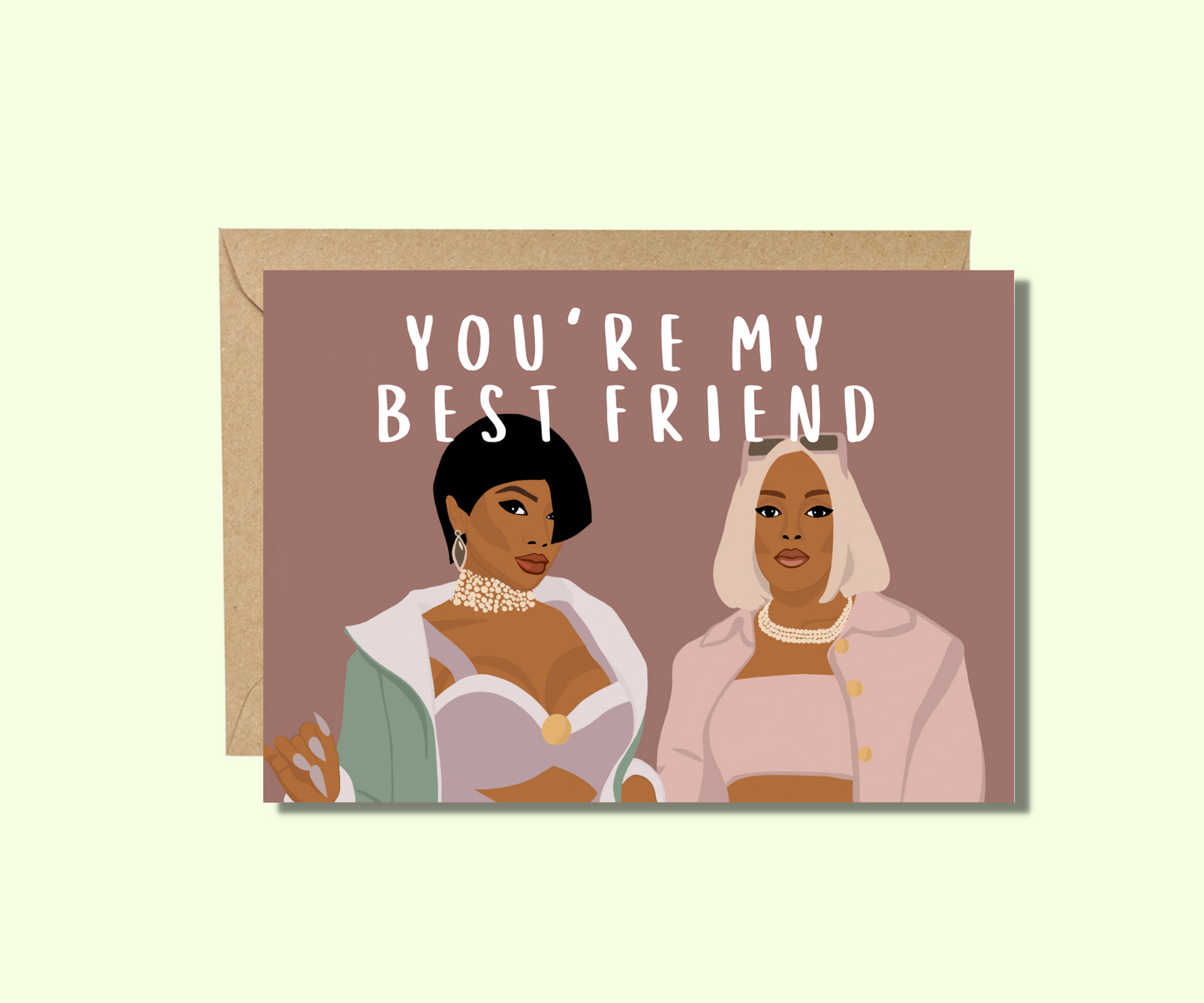 Saweetie x Doja Cat Grußkarte - You're my best friend