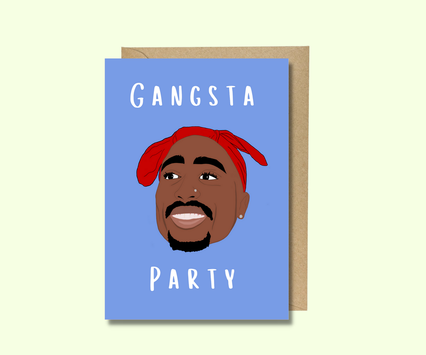 Tupac Geburtstagskarte - Gangsta Party