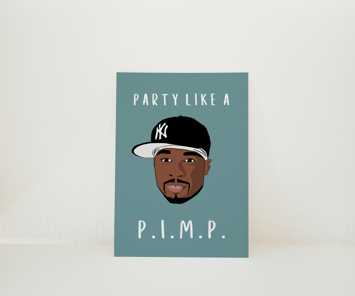 50 Cent Geburtstagskarte - Party like a P.I.M.P.