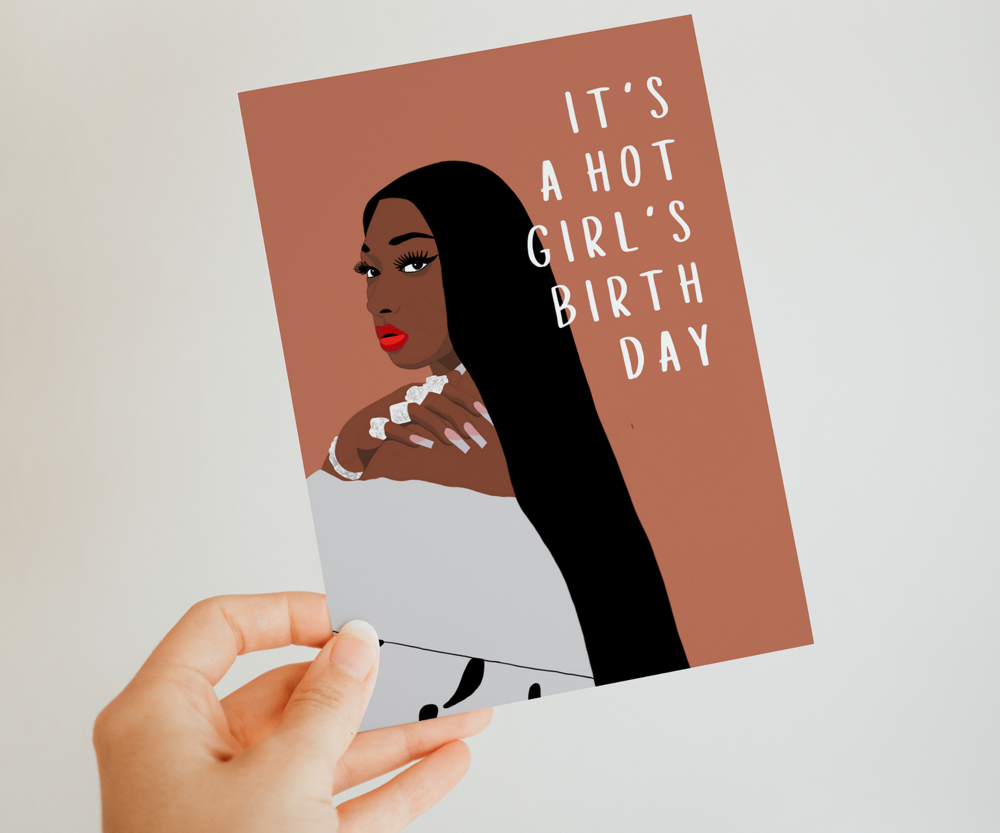 Megan Thee Stallion Geburtstagskarte - It's a hot girl's birthday