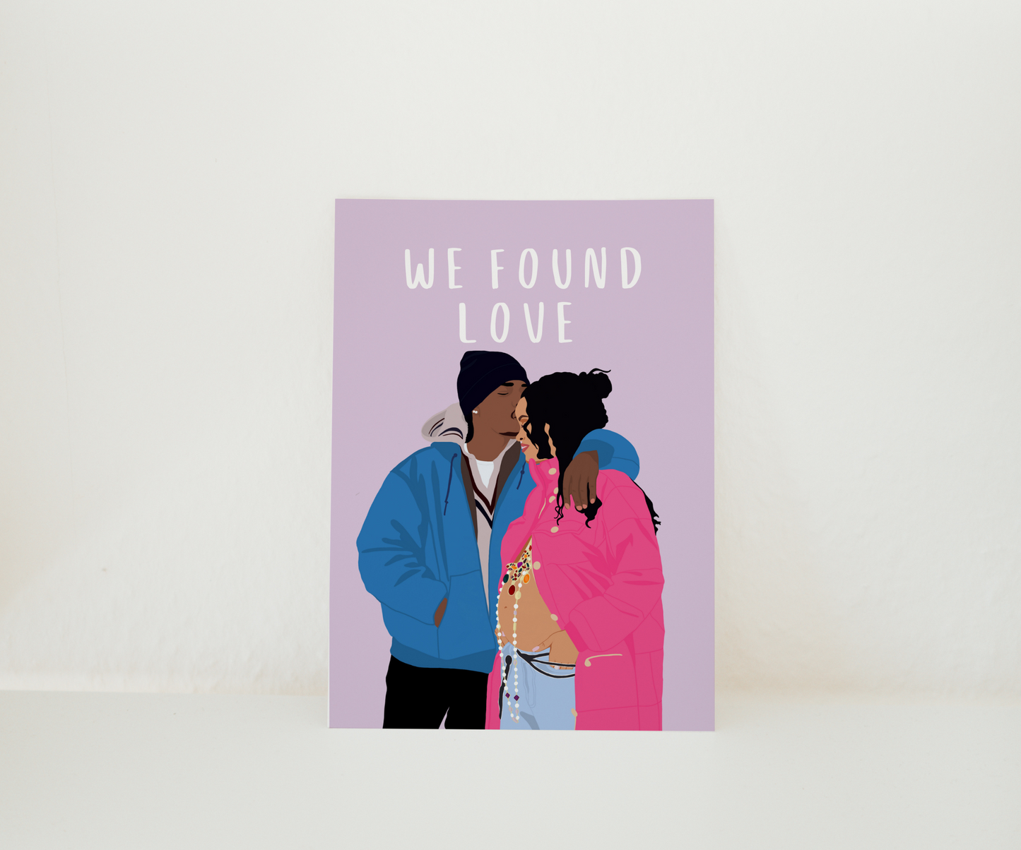Rihanna x ASAP Rocky Grußkarte - We found love