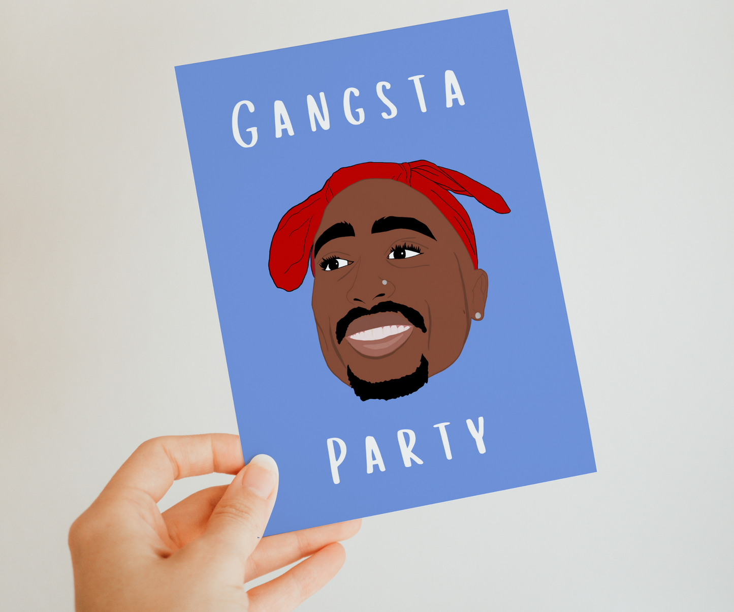 Tupac Geburtstagskarte - Gangsta Party